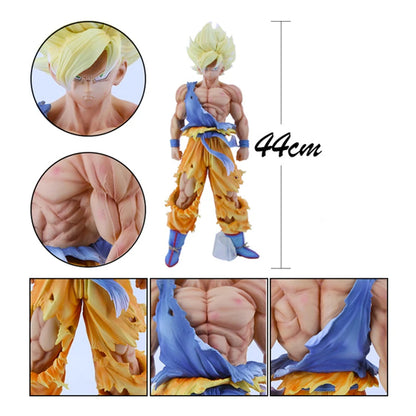 Dragon Ball Z Battle-Damaged Goku Anime Figure Statue (Approx. 44 cm)