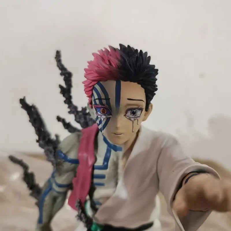 Demon Slayer Akaza Anime Action Figure Collectible Model (Approx. 17 cm)