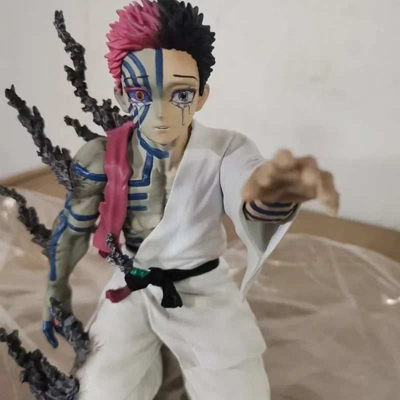 Demon Slayer Akaza Anime Action Figure Collectible Model (Approx. 17 cm)