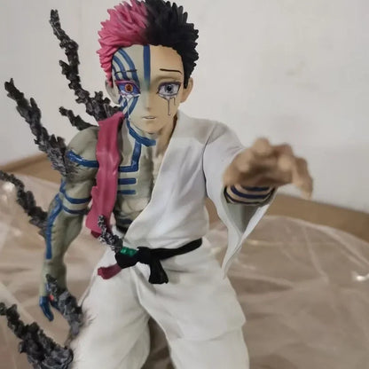 Demon Slayer Akaza Anime Action Figure Collectible Model (Approx. 17 cm)
