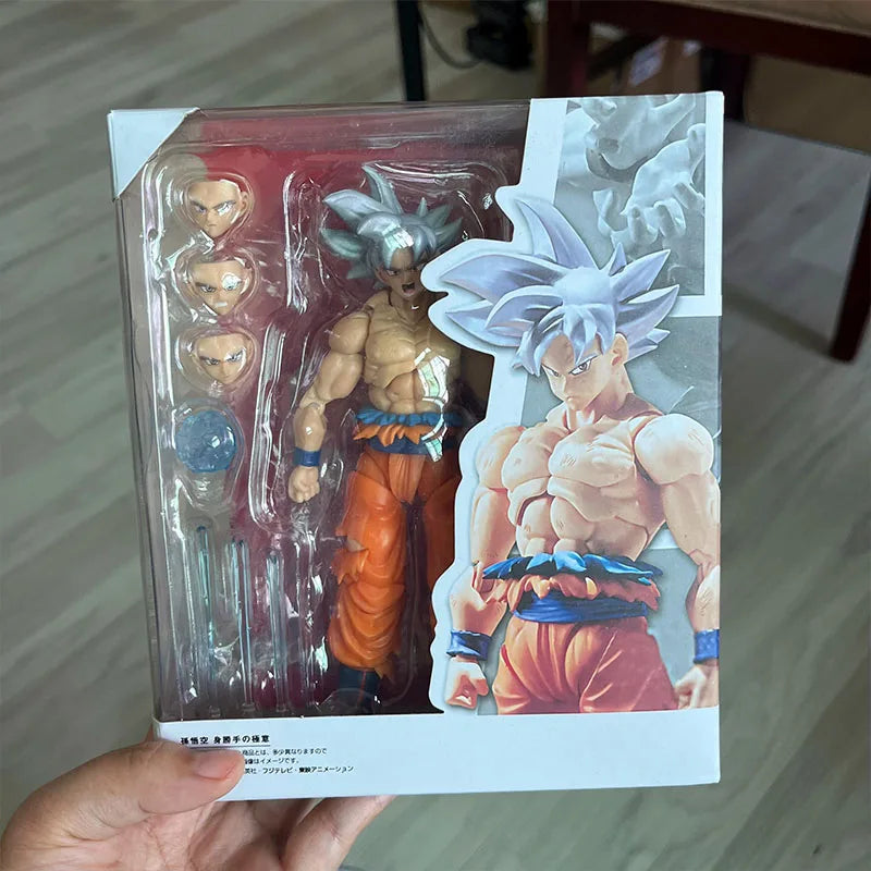 Dragon Ball Z Super White-Haired Son Goku Action Figure (Approx. 16 cm)