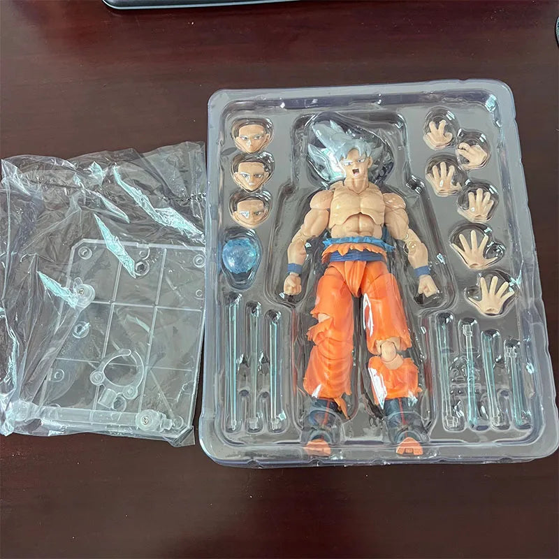 Dragon Ball Z Super White-Haired Son Goku Action Figure (Approx. 16 cm)