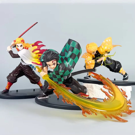 Demon Slayer Blade of Ghost Extinction Fighting Anime Figure (Approx. 14–22 cm)