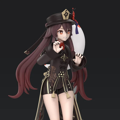 Genshin Impact Hu Tao Action Figure (Approx. 19 cm)